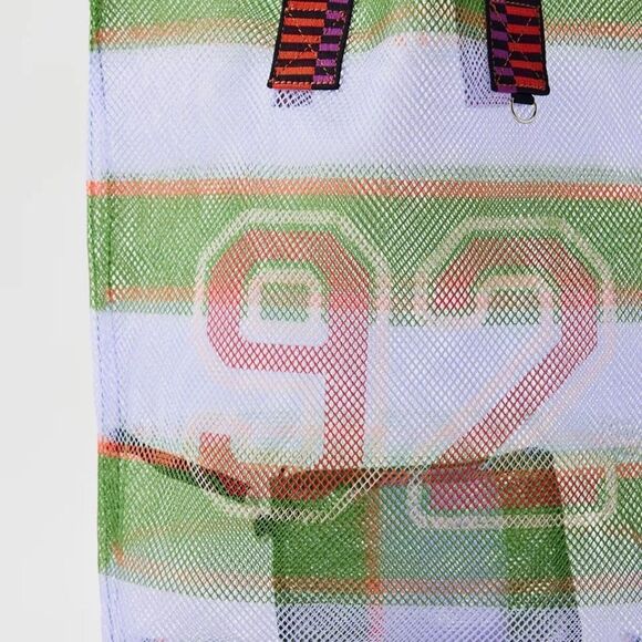 BDG Sporty Printed Mesh Tote Bag varsity - Picture 5 of 5